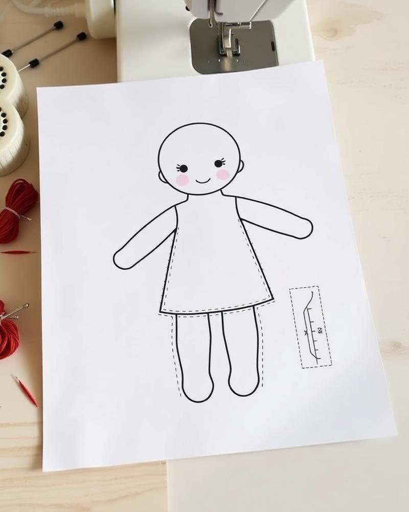 Molde de boneca bebê